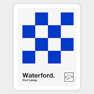 County Waterford / Original Retro Style Minimalist Poster Design Magnet